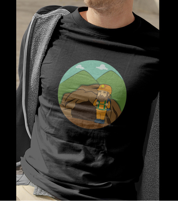 Warning May Spontaneously Talk About Spelunking Cave Explorer T-Shirt
