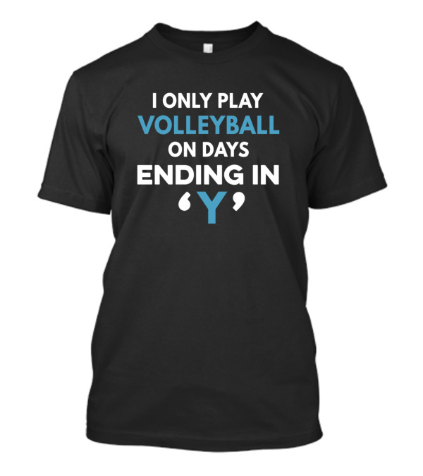 I Only Play Volleyball On Days Ending In Y T-Shirt