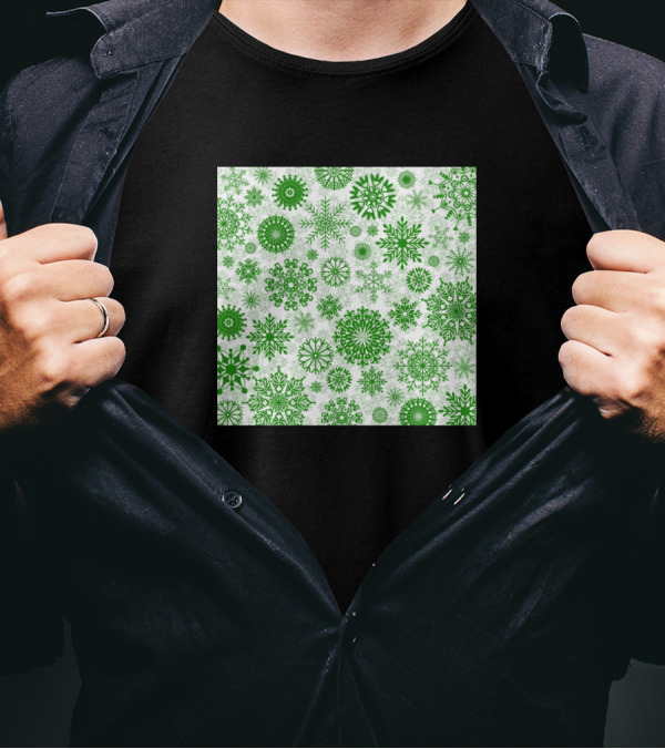 Snowflake Green T-Shirt