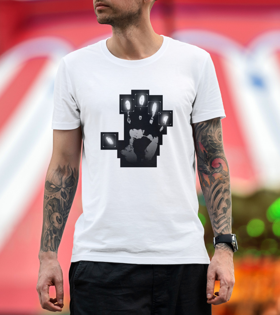 Biometric Hand Sensor Fingerprint Scan Technology T-Shirt