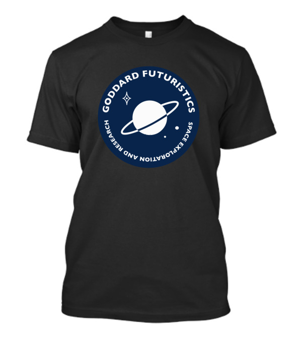 Goddard Futuristics Space Exploration And Research Planetary Orbit Emblem T-Shirt