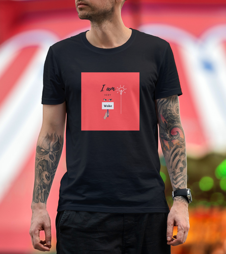 I Am Very Woke Eye Light Bulb Sign T-Shirt