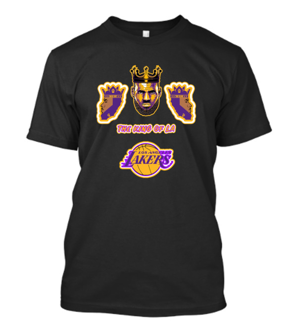 Lebron James The King Of LA Los Angeles Lakers T-Shirt