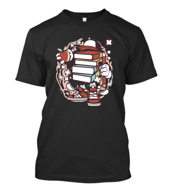 Books For Animated Pop Culture Comics Characters And Adventures T-Shirt