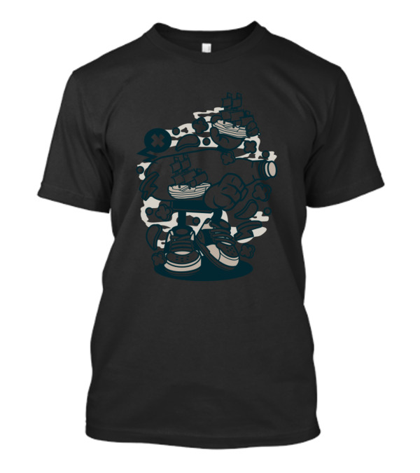 Bottle Ship Pop Culture Fusion Animated Comics Character Adventure T-Shirt