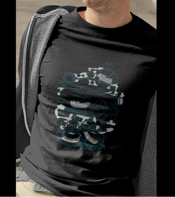 Bottle Ship Pop Culture Fusion Animated Comics Character Adventure T-Shirt