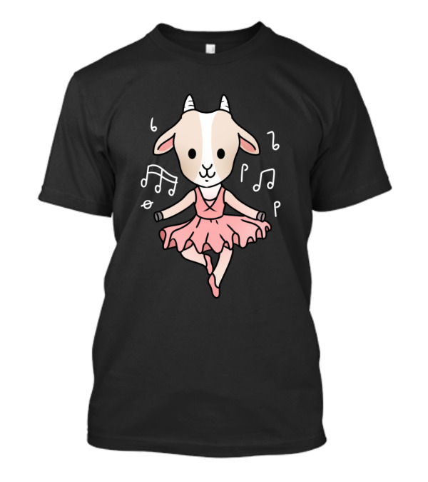 Ballet Dancing Goat With Musical Notes T-Shirt