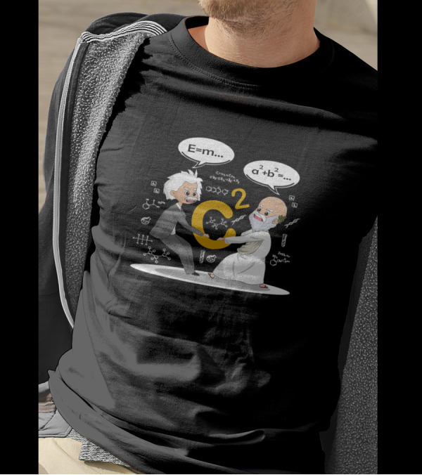 Pythagoras Einstein E=mc² A²+b²=c² Science Nerd T-Shirt