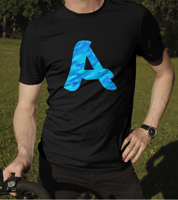 A Alphabet With Blue Range Strokes T-Shirt