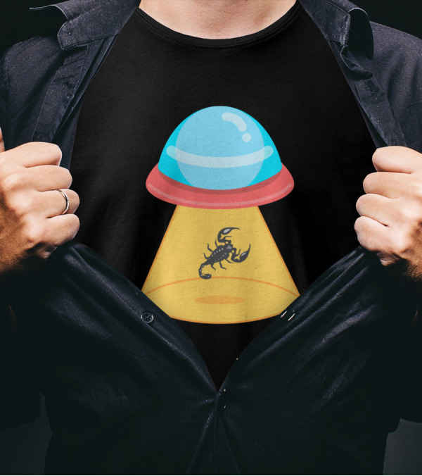 UFO Abduction Featuring Scorpion Capture T-Shirt