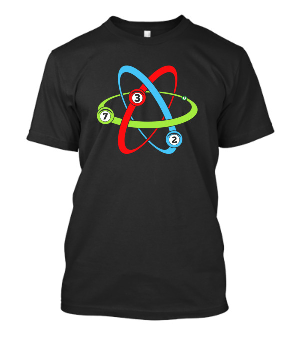 Awesome Billiards Ball Atom Science Pool Physics Player T-Shirt