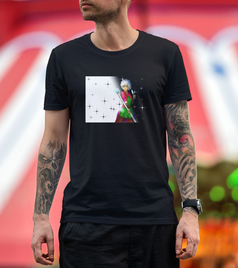 Cute Anime Elf Wizard for DnD Enthusiasts and Fans T-Shirt