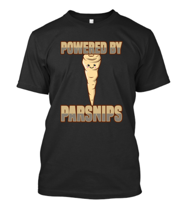 Powered By Parsnips Kawaii Vegan Parsnip T-Shirt