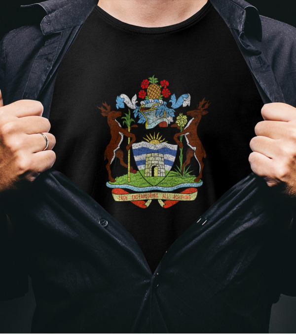 Each Endeavouring All Achieving Antigua And Barbuda Coat Of Arms T-Shirt