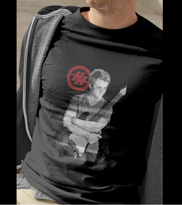 Hunter Hayes With Guitar And Red Double H T-Shirt