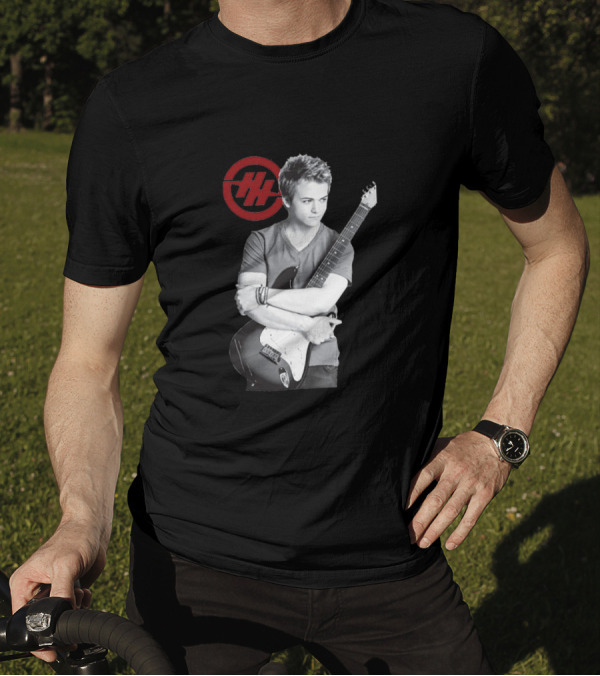 Hunter Hayes With Guitar And Red Double H T-Shirt