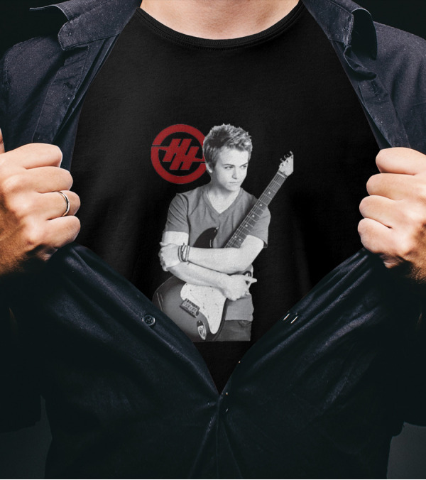 Hunter Hayes With Guitar And Red Double H T-Shirt
