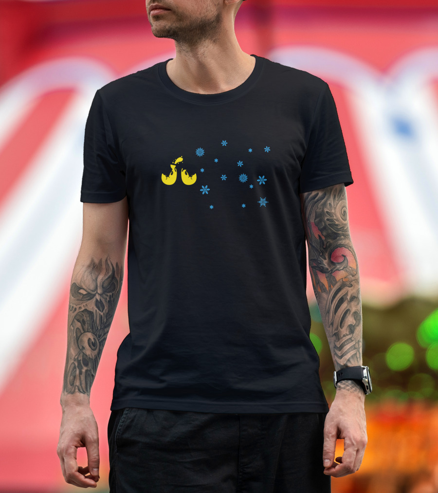 Let It Flow Wine Glasses Snowflakes T-Shirt