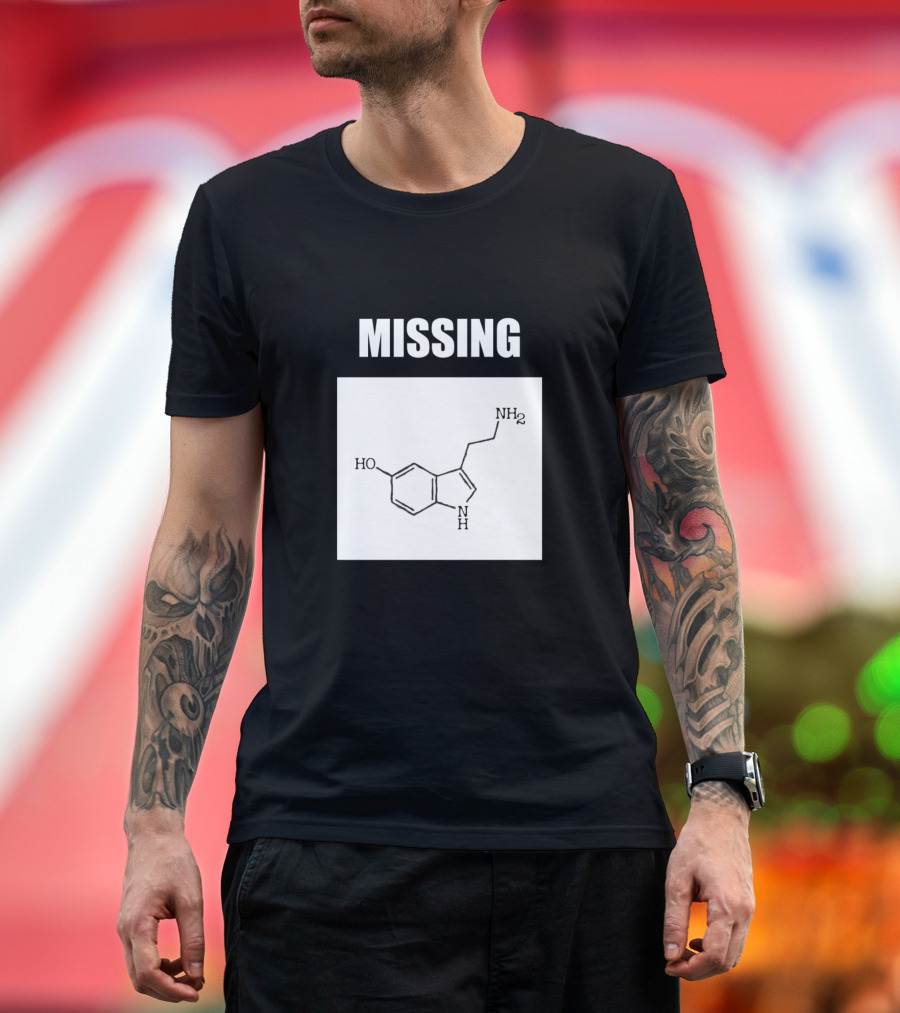 Missing Serotonin Molecule Chemistry T-Shirt