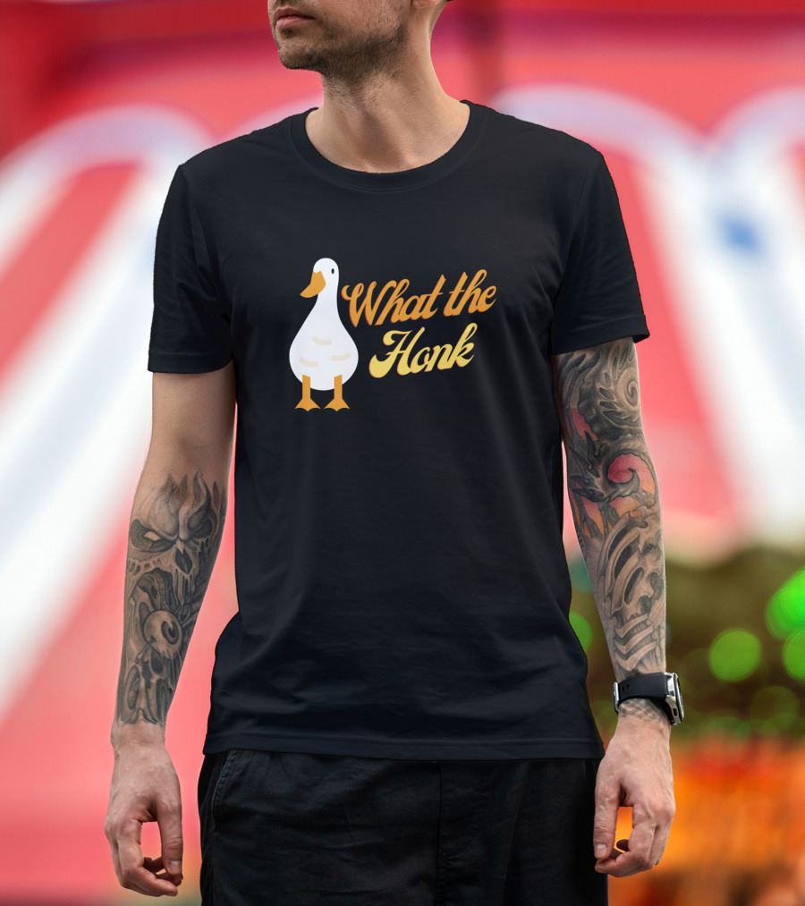 What The Honk Goose Playful Phrase T-Shirt