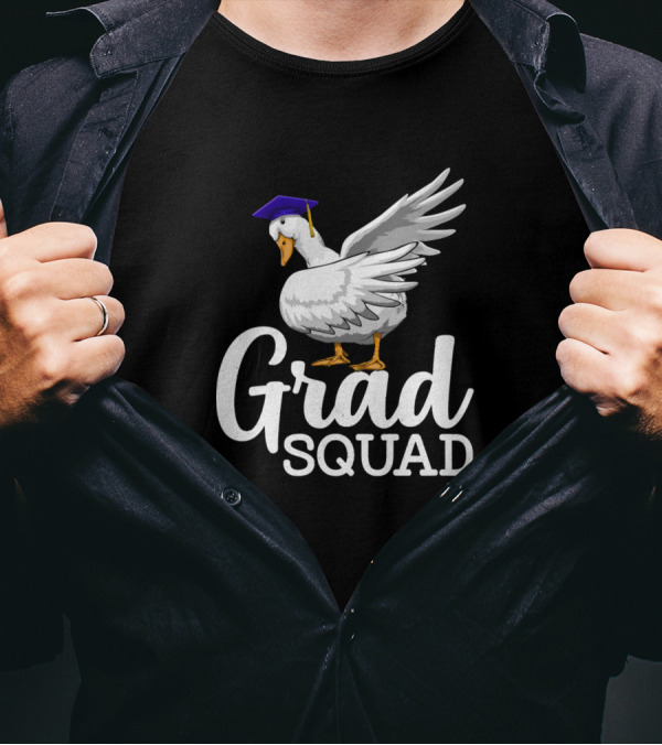 Grad Squad Dabbing Duck Graduation Ducklings T-Shirt