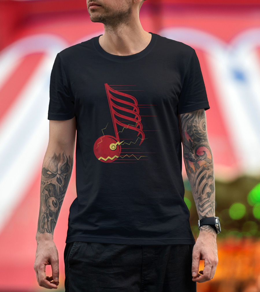 Fast Note Lightning Music T-Shirt