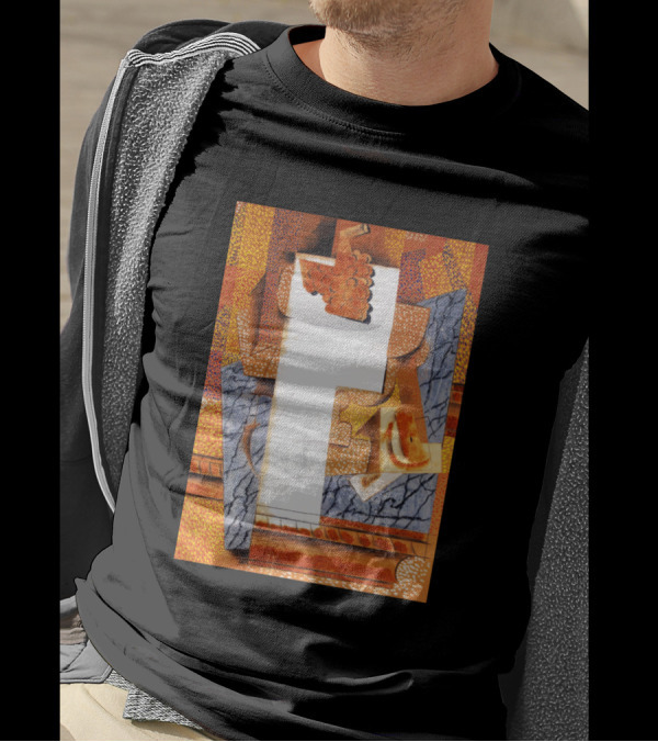 High Resolution Cubist Fruit Vase With Bunch Of Grapes T-Shirt