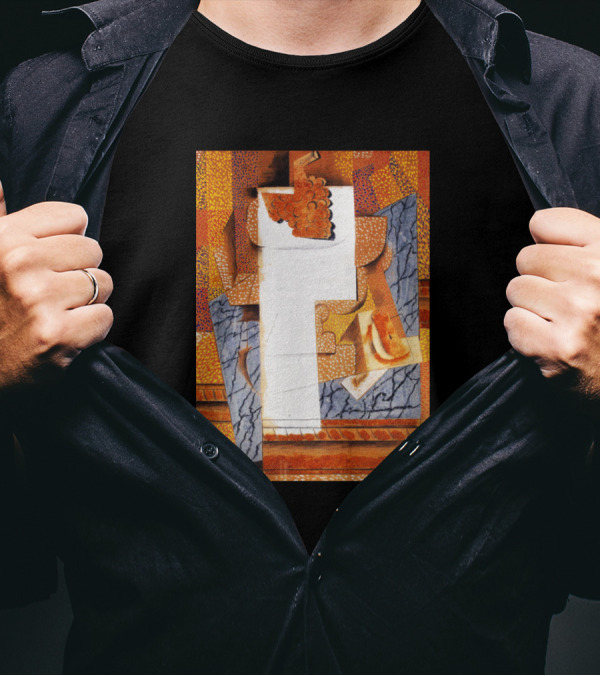 High Resolution Cubist Fruit Vase With Bunch Of Grapes T-Shirt