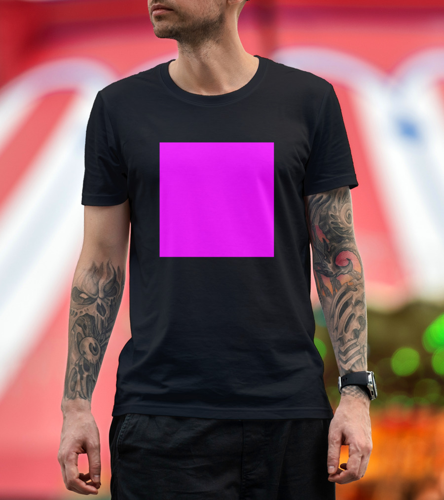 Hot Pink Fuchsia Square T-Shirt
