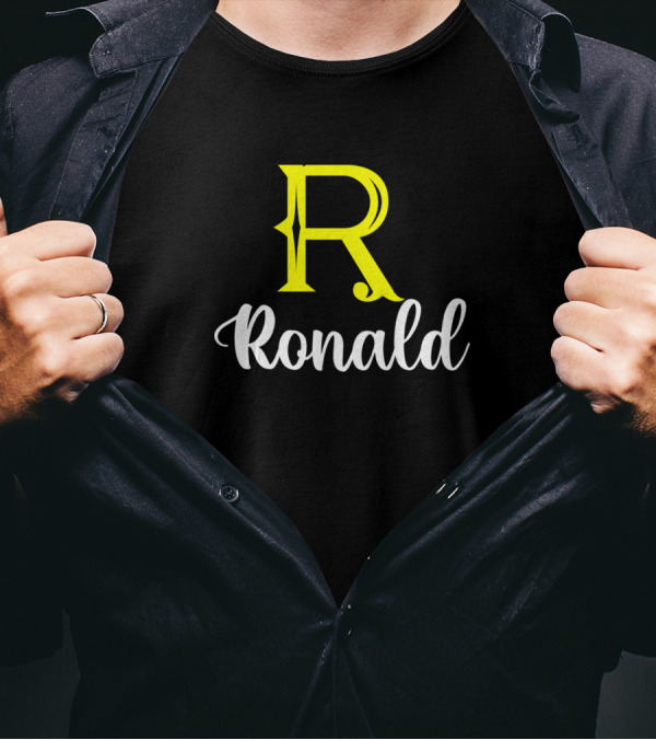 R Ronald Ronald Surname Ronald Second Name T-Shirt