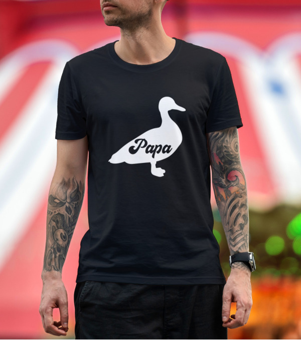 Premium T-Shirt: Papa Duck Love R Family T-Shirt Papa Duck Love R Family T-Shirt
