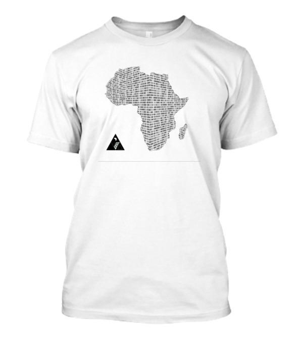 Binary Africa Map With Triangle Symbol By Afreeka T-Shirt
