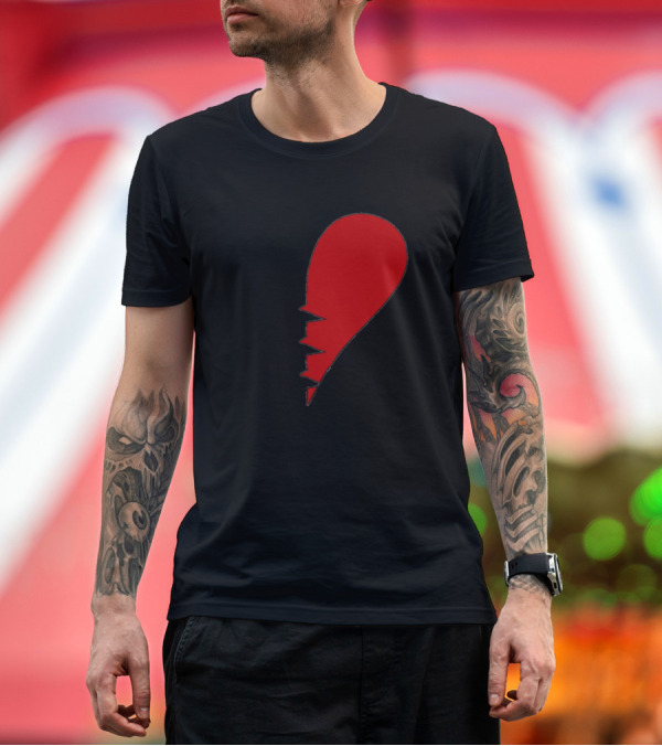 Premium T-Shirt: You Lied You Broke It Red Broken Heart T-Shirt You Lied You Broke It Red Broken Heart T-Shirt