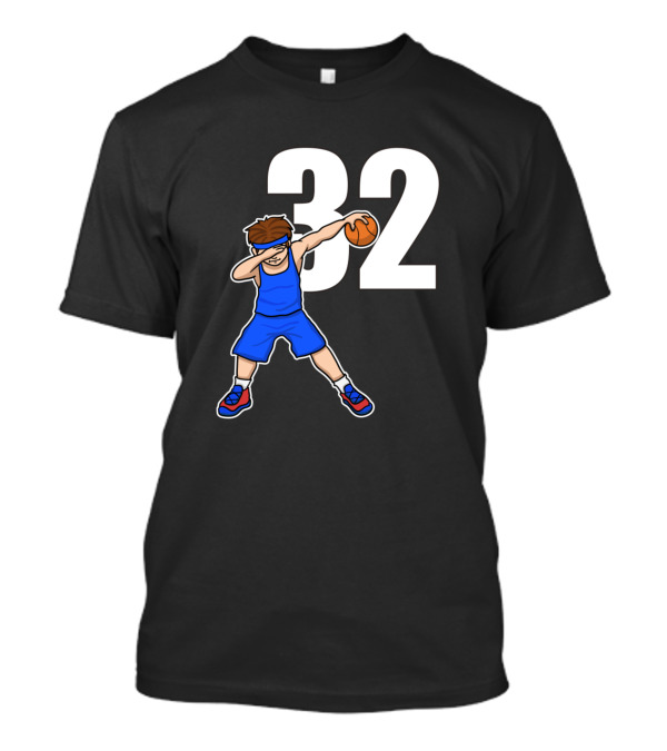 Basketballer Player Baller Dabbing Number 32 T-Shirt