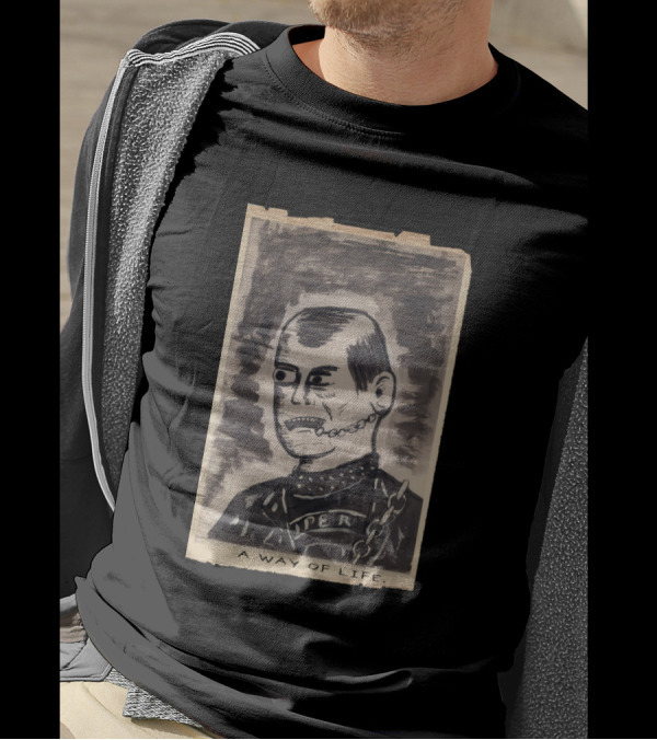 A Way Of Life Punk Art With Chain And Jacket T-Shirt