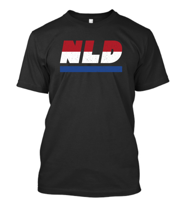 NLD Netherlands Holland ISO Code 3166 Flag Colors T-Shirt