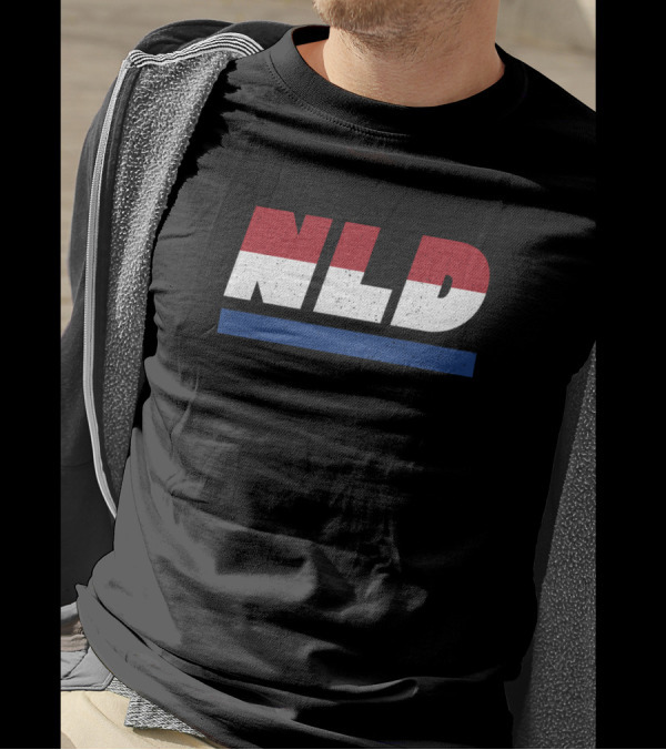 NLD Netherlands Holland ISO Code 3166 Flag Colors T-Shirt