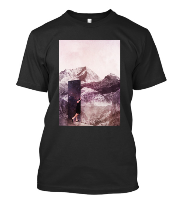 Another Glimpse Into Eternity Cosmic Mountain Doorway T-Shirt