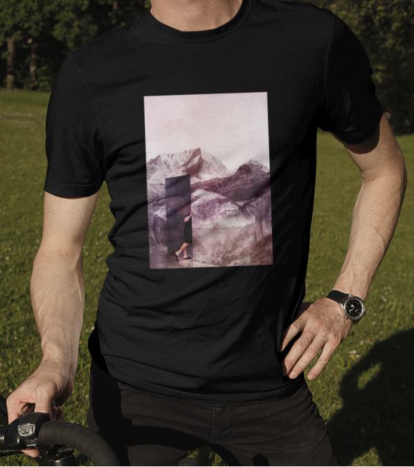 Another Glimpse Into Eternity Cosmic Mountain Doorway T-Shirt