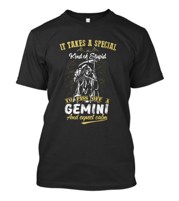 It Takes A Special Kind Of Stupid To Piss Off A Gemini And Expect Calm T-Shirt