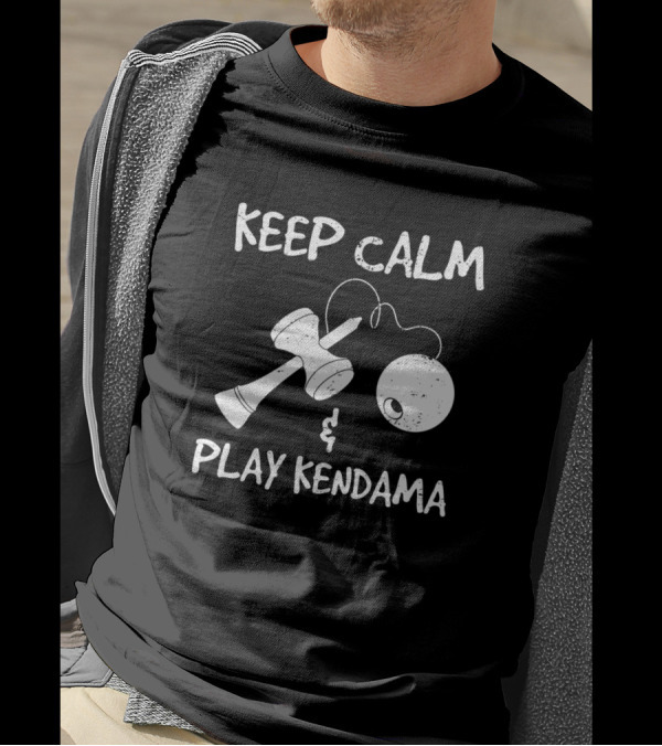 Keep Calm And Play Kendama Trick Toy Fun T-Shirt