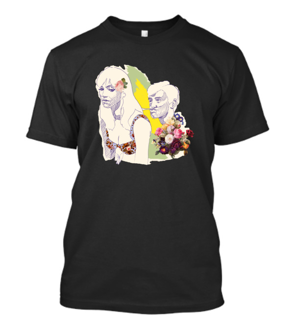 Une Femme Est Une Femme Illustrated With Floral Accents T-Shirt