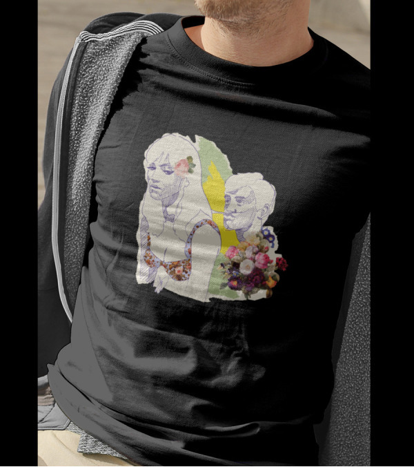 Une Femme Est Une Femme Illustrated With Floral Accents T-Shirt