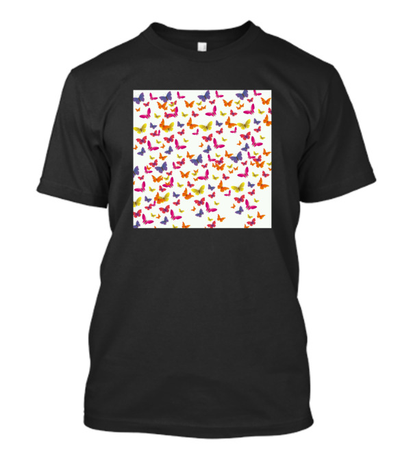 Colorful Butterfly Pattern Multicolored Combo T-Shirt