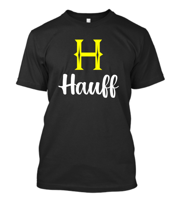 Hauff H Uppercase Yellow Hauff Surname T-Shirt