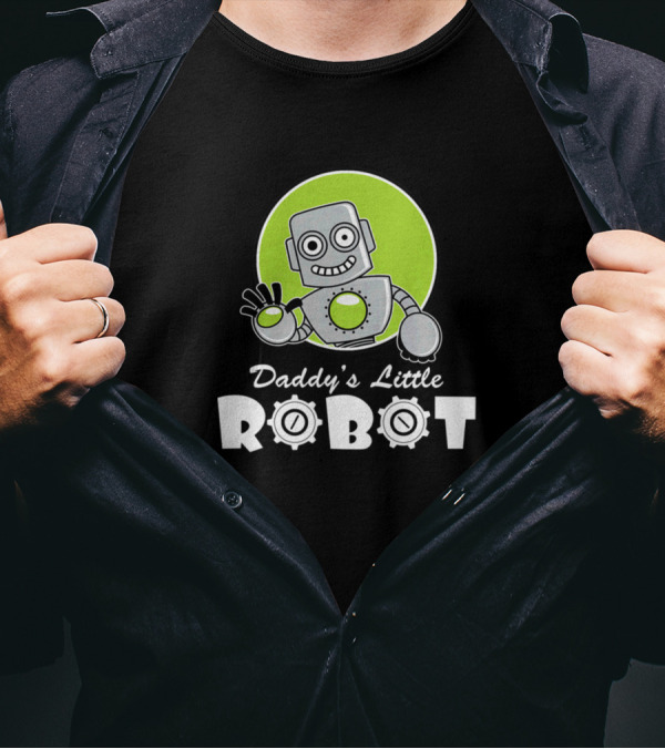 Daddy's Little Robot Boys Science T-Shirt