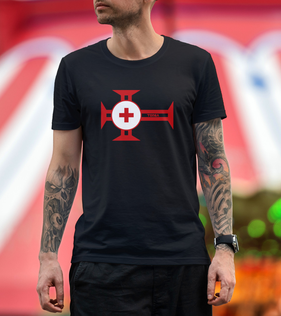 Tonga Cross and Flag T-Shirt