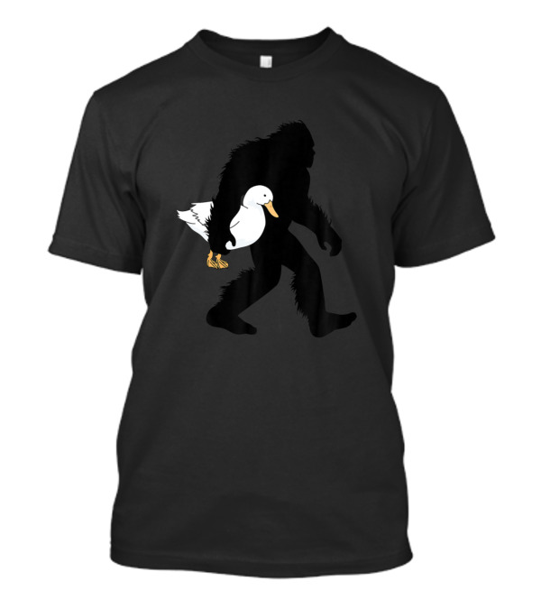 Bigfoot Duck Herder Sasquatch Bird Herding T-Shirt