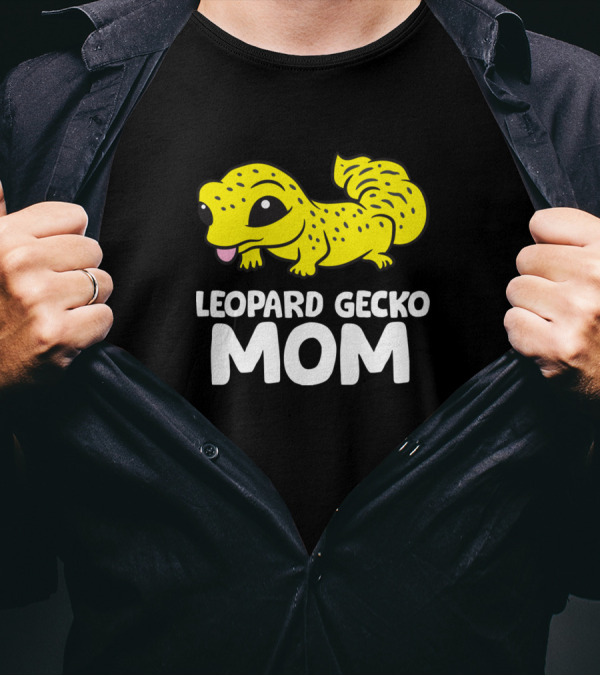 Leopard Gecko Mom Reptile Cute Gecko Animal T-Shirt