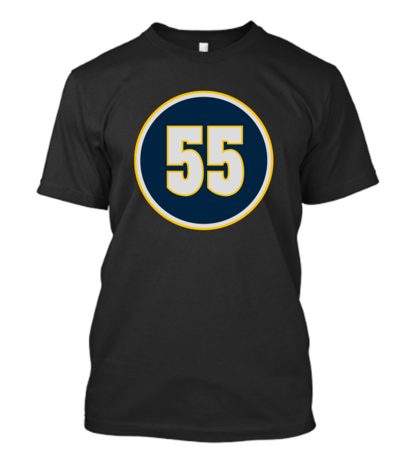 Dikembe Mutombo Number 55 Denver Nuggets Jersey Circle T-Shirt